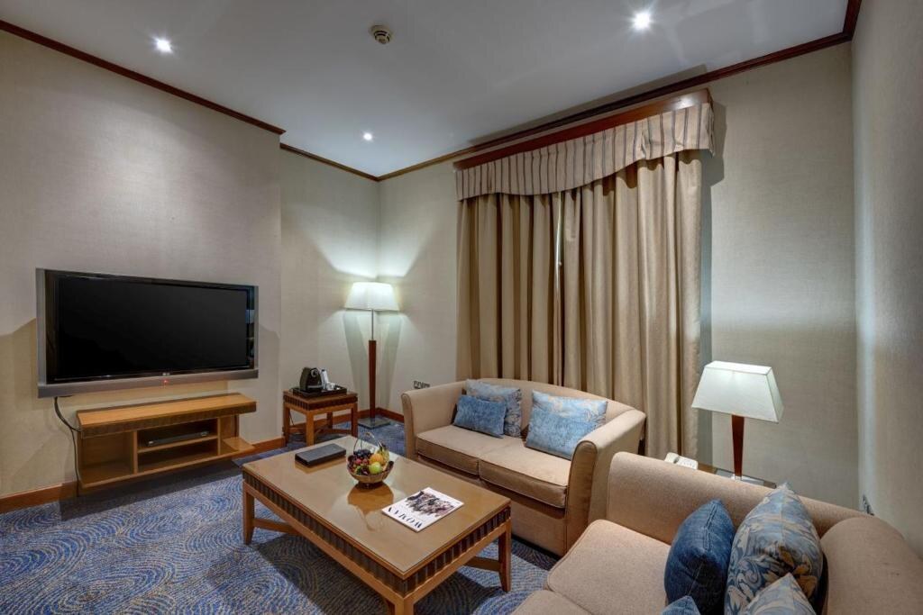 Suite living area at Orchid Hotel Al Barsha